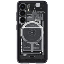 Заредете изображение във визуализатора на галерията – Spigen Ultra Hybrid OneTap Ring Case with MagSafe for Samsung Galaxy S24 - Transparent (Zero One Pattern)
