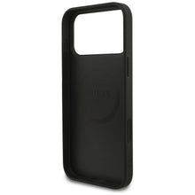 Заредете изображение във визуализатора на галерията – GUESS case for IPHONE 17 Pro Max compatible with MagSafe GUHMP17XG4GFRK (PU 4G Ring Classic Logo) black
