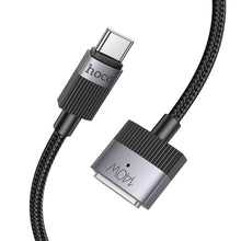 Заредете изображение във визуализатора на галерията – Cable USB C to Mag3 Hoco 5A 140W magnetic 1,8 m U141 black
