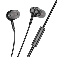 Заредете изображение във визуализатора на галерията – Borofone Earphones BM87 Element with microphone black
