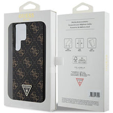 Заредете изображение във визуализатора на галерията – Guess 4G Triangle case for Samsung Galaxy S24 Ultra - black
