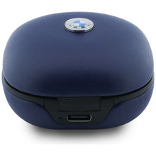 Заредете изображение във визуализатора на галерията – Wireless earphone ENC BMW TWS Leather Metal Logo BMW001138 dark blue
