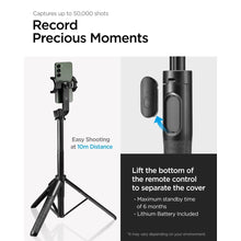Заредете изображение във визуализатора на галерията – Spigen S560W Bluetooth selfie stick with tripod - black
