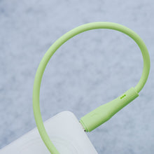 Заредете изображение във визуализатора на галерията – FORCELL F-ENERGY C341 cable USB A to Micro USB QC3.0 2,4A 18W Silicone 1 m green
