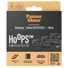 Заредете изображение във визуализатора на галерията – PanzerGlass Hoops Camera Protection for Samsung Galaxy S24 / S23 / S23+ - with black frame
