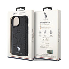 Заредете изображение във визуализатора на галерията – US Polo Assn. Case Yoke Pattern for iPhone 15 / 14 / 13 - black
