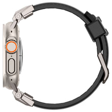 Заредете изображение във визуализатора на галерията – Spigen Durapro Armor PU Strap for Apple Watch 4/5/6/7/8/9/SE/Ultra 1/2 (42 / 44 / 45 / 49 mm) - Black
