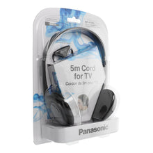 Заредете изображение във визуализатора на галерията – Wired headphones (5m) Headset TV PANASONIC RP-HT090E-H black
