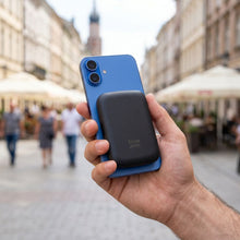 Заредете изображение във визуализатора на галерията – Powerbank compatible with MagSafe Blue Star Slim DG-P8 15W 5000 mAh navy blue
