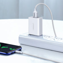 Заредете изображение във визуализатора на галерията – Ugreen US288 60133 USB-A / USB-C QC 3.0 3A 2m cable - white
