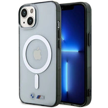 Заредете изображение във визуализатора на галерията – BMW Silver Ring MagSafe case for iPhone 14 Plus - transparent
