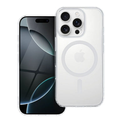 Drop Glue Colorful Ring Mag Cover compatible with MagSafe for IPHONE 17 Pro Max white