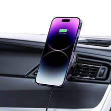 Заредете изображение във визуализатора на галерията – Tech-Protect A2 car phone holder with MagSafe 15W inductive charger for air vent - black
