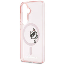 Заредете изображение във визуализатора на галерията – KARL LAGERFELD case for SAMSUNG S26 KLHMS26S6HCPSCP (Magnetic IML Peekaboo Choupette) pink
