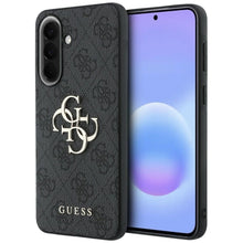 Заредете изображение във визуализатора на галерията – GUESS case for SAMSUNG Galaxy A37 GUHCSA374GMGGR (4G Big Metal Logo) black
