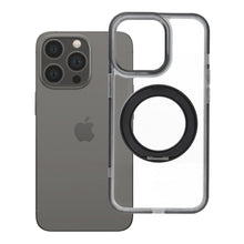 Заредете изображение във визуализатора на галерията – Case for iPhone 13 PRO Frame Circle Stand compatible with MagSafe black
