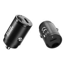 Заредете изображение във визуализатора на галерията – Silver Monkey PD-CPCT30-SM 30W 1x USB-C PD car charger - black
