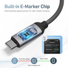 Заредете изображение във визуализатора на галерията – X-ONE FlowLink Running LED data cable - type C to C - 5A max 100W 1,2m black
