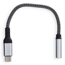 Заредете изображение във визуализатора на галерията – Blue Star adapter AUX Type C (male) to Jack 3,5 mm (female) - gray
