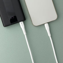 Заредете изображение във визуализатора на галерията – FORCELL F-ENERGY C346 cable Type C to Lightning PD 3A 27W Silicone 1 m white
