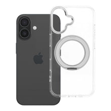 Заредете изображение във визуализатора на галерията – Case for iPhone 16 Frame Circle Stand compatible with MagSafe transparent

