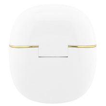 Заредете изображение във визуализатора на галерията – Wireless earphones TWS Guess Glossy Gold Line Classic white
