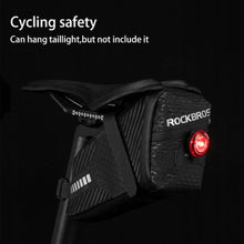 Заредете изображение във визуализатора на галерията – Rockbros C29-BK waterproof bicycle bag under the saddle - black
