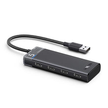 Заредете изображение във визуализатора на галерията – Ugreen CM653 HUB with 4 USB-A ports and USB-A power cable - black
