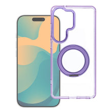 Заредете изображение във визуализатора на галерията – Case for Xiaomi Redmi 17 4G / 5G Frame Circle Stand compatible with MagSafe purple
