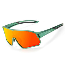 Заредете изображение във визуализатора на галерията – Rockbros 14110009002 photochromic cycling glasses for children 8-14 years old - green
