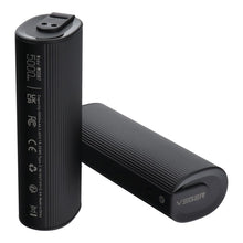 Заредете изображение във визуализатора на галерията – VEGER powerbank 2 x 5000 mAh with hand warmer 2,4A 2 pcs black and silver
