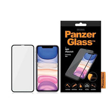 Заредете изображение във визуализатора на галерията – PanzerGlass E2E Super+ tempered glass for iPhone XR / 11 - with black frame
