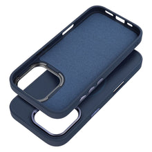 Заредете изображение във визуализатора на галерията – FRAME MAG COVER Case compatible with MagSafe for IPHONE 15 navy blue
