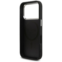 Заредете изображение във визуализатора на галерията – GUESS case for IPHONE 17 Pro compatible with MagSafe GUHMP17LP4TSRCMK (PU 4G W/Triangle Logo SL) black
