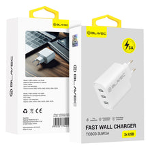 Заредете изображение във визуализатора на галерията – Blavec Wall charger BC3 - 3xUSB - 3A (TCBC3-3UW3A) white
