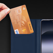 Заредете изображение във визуализатора на галерията – DUX DUCIS wallet case SKIN PRO for REDMI NOTE 14 4G (163,25mm) blue
