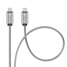 Заредете изображение във визуализатора на галерията – FORCELL F-ENERGY Metal C239 cable Type C to Type C PD QC4.0 5A 100W E-mark 2 m silver
