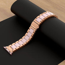 Заредете изображение във визуализатора на галерията – Tech-Protect Modern Bracelet for Apple Watch 4 / 5 / 6 / 7 / 8 / 9 / SE / Ultra 1 / 2 (42/44/45/49 mm) - Rose Gold
