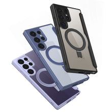 Заредете изображение във визуализатора на галерията – Dux Ducis Skin X Pro case with flap and magnetic ring for Samsung S24 Ultra - purple
