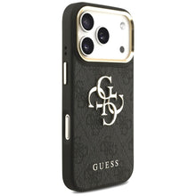 Заредете изображение във визуализатора на галерията – GUESS case for IPHONE 17 Pro GUHCP17LP4G4BCSK (PU W/ Big 4G Classic &amp; Big Strap Metal Buttons) black
