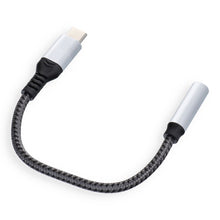 Заредете изображение във визуализатора на галерията – Blue Star adapter AUX Type C (male) to Jack 3,5 mm (female) - gray
