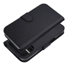 Заредете изображение във визуализатора на галерията – Anti-Theft 4Card RFID Book Case for IPHONE 17 PRO MAX black tech fabric
