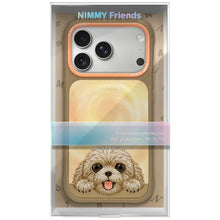 Заредете изображение във визуализатора на галерията – NIMMY case BIG EYED LYING TEDDY POODLE compatible with MagSafe for IPHONE 18 Pro/17 Pro brown
