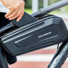 Заредете изображение във визуализатора на галерията – Rockbros B67 waterproof bicycle bag for frame - black
