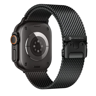 FORCELL F-DESIGN FA11 stainless steel strap for APPLE Watch 42 / 44 / 45 / 49 mm black