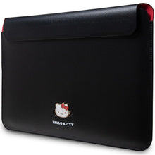 Заредете изображение във визуализатора на галерията – Hello Kitty PU Metal Logo case for a 14" laptop - black
