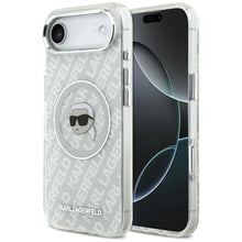 Заредете изображение във визуализатора на галерията – KARL LAGERFELD case for IPHONE 17 Air compatible with MagSafe KLHMP17MHMKBKHOG (IML KL Head Logo) gray
