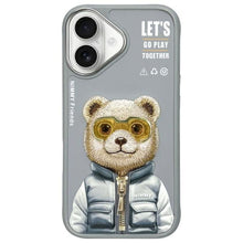 Заредете изображение във визуализатора на галерията – NIMMY case COOL&amp;CUTE 2.0 Bear for IPHONE 16 gray
