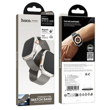 Заредете изображение във визуализатора на галерията – HOCO каишка за Apple Watch 42 / 44 / 45 /49 mm AS101 метална сива
