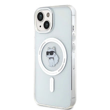 Заредете изображение във визуализатора на галерията – Karl Lagerfeld IML Choupette MagSafe case for iPhone 14 / 15 / 13 - transparent
